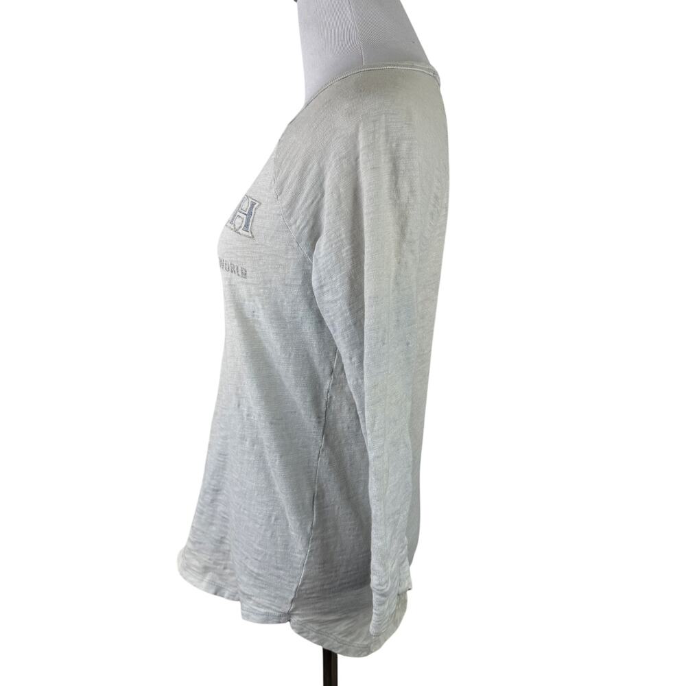 Triumph Designed by Lucky Brand Women's 3/4 Sleeve Burnout Shirt Size Small - Picture 5 of 6